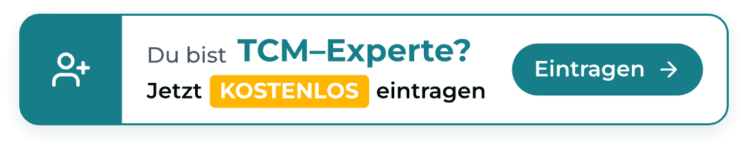Banner für die Einladung zur Anmeldung des TCM Expertenverzeichnisses