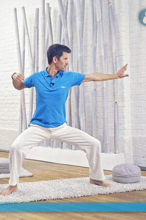 Wolfgang doing the Qi Gong exercise The Archer