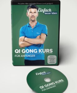 Estuche de DVD Curso de Qi Gong para principiantes de Einfach besser leben montado, con un DVD delante