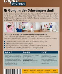 Back DVD Qi Gong Course in Pregnancy, DVD with explanatory texts and three pictures.