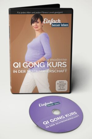 DVD cover of Qi Gong course set up in pregnancy, before that DVD
