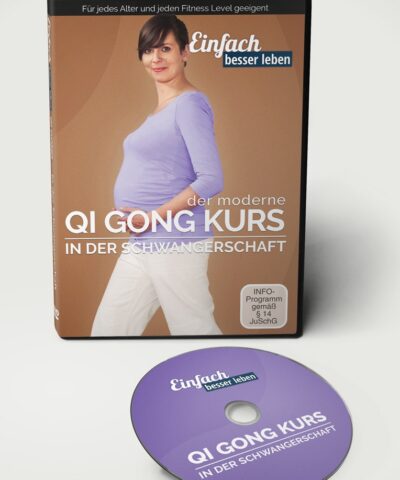 Copertina del DVD del corso di Qi Gong in gravidanza, DVD davanti