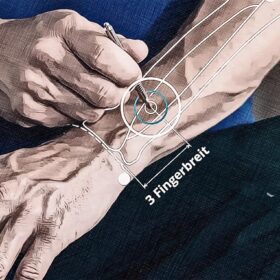 Posizione del punto di agopuntura 3E 05 Grafica