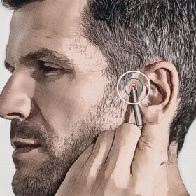 Posizione del punto di agopuntura 3E 21 Grafica