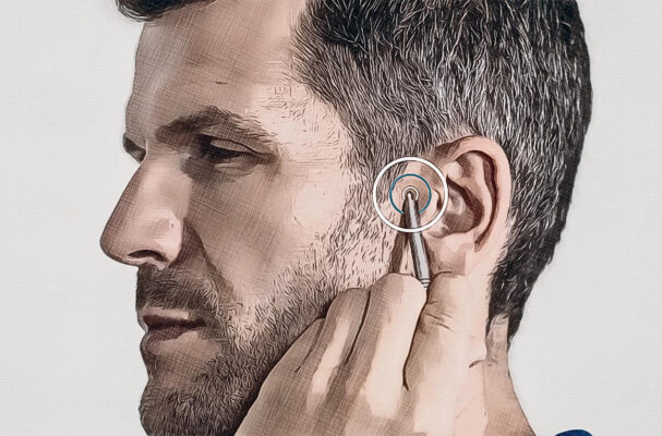 Location acupuncture point TB 21 Graphic