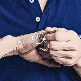 Emplacement du point d'acupuncture Dü 03 à droite Graphique