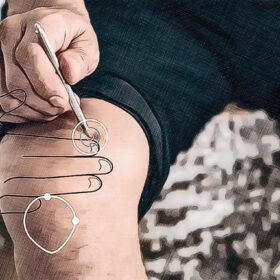 Emplacement du point d'acupuncture RP 10 Graphique