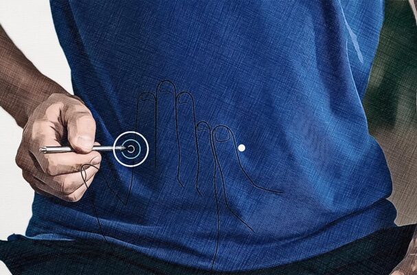 Location acupuncture point Sp 15 Graphic