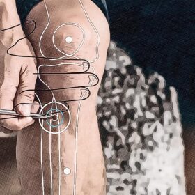 Localización del punto de acupuntura Ma 36 Graphic