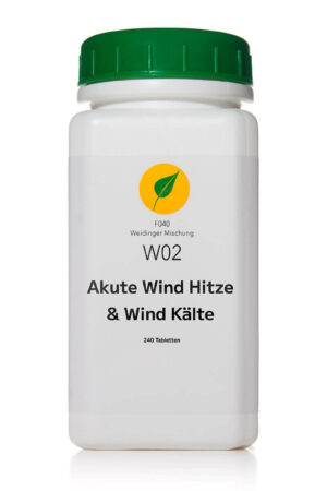 TCM Kräutermischung W02 — Akute Wind Hitze & Wind Kälte von Dr. Weidinger