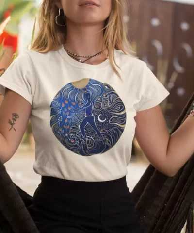 Alternative Ansicht von 5 Elemente Qi Gong | Farbig | Organisches T-Shirt | Damen