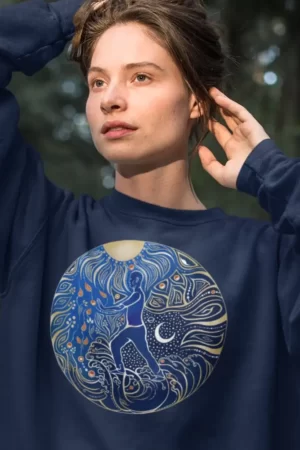 Alternative view of 5 Elemente Qi Gong | Farbig | Organisches Unisex Sweatshirt