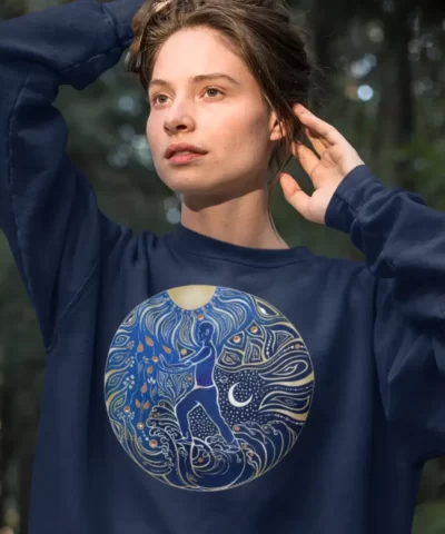 Alternative Ansicht von 5 Elemente Qi Gong | Farbig | Organisches Unisex Sweatshirt