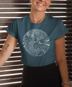 Alternative view of 5 Elemente Qi Gong | Weiß | Organisches T-Shirt | Damen