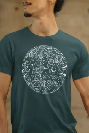 Alternative view of 5 Elemente Qi Gong | Weiß | Organisches T-Shirt | Herren