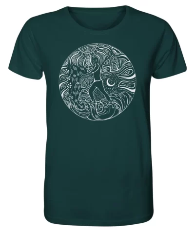 5 Elemente Qi Gong | Weiß | Organisches T-Shirt | Herren