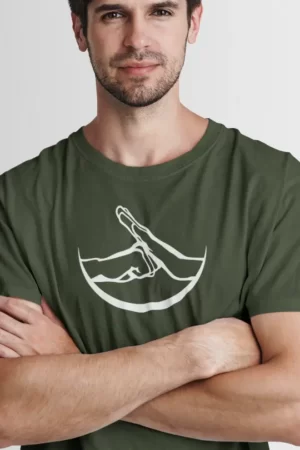 Alternative view of Shaolin Gruß | Organisches T-Shirt | Herren