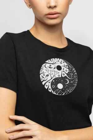 Alternative view of Yin & Yang | Organisches T-Shirt | Damen