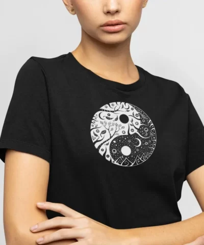 Alternative Ansicht von Yin & Yang | Organisches T-Shirt | Damen