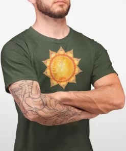 Alternative view of Nabelchakra | Manipura Chakra | Organisches T-Shirt | Herren