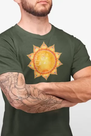Alternative view of Nabelchakra | Manipura Chakra | Organisches T-Shirt | Herren