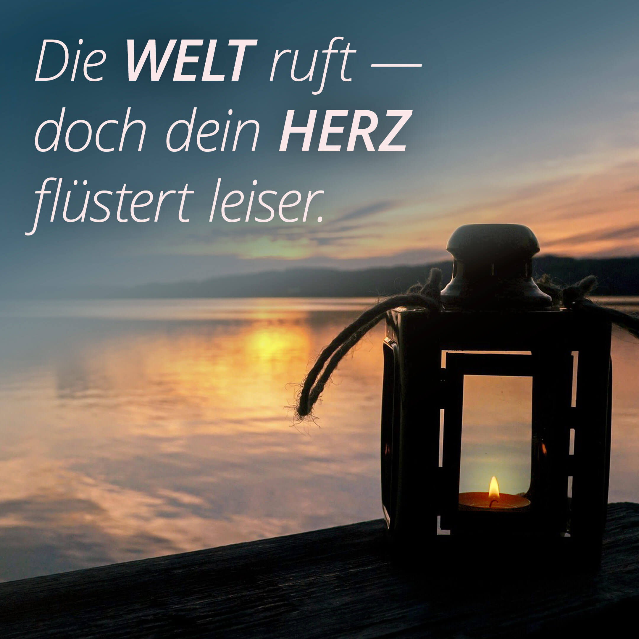 The world is calling - but your heart whispers more quietly.