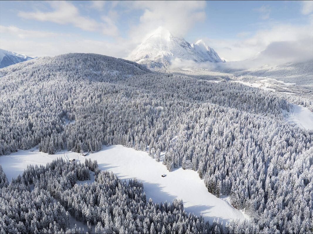 Leutasch, Tyrol in winter