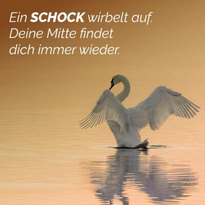 A shock swirls up. Your center always finds you again.