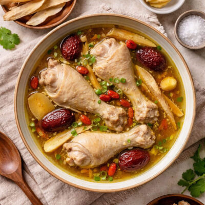 The classic immune soup of TCM: Huang Qi energy soup