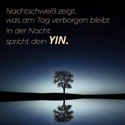 Nachtschweiß zeigt, was am Tag verborgen bleibt. In der Nacht spricht dein Yin.