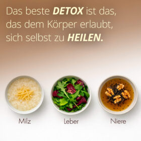 Das beste Detox ist das, das dem Körper erlaubt, sich selbst zu heilen.