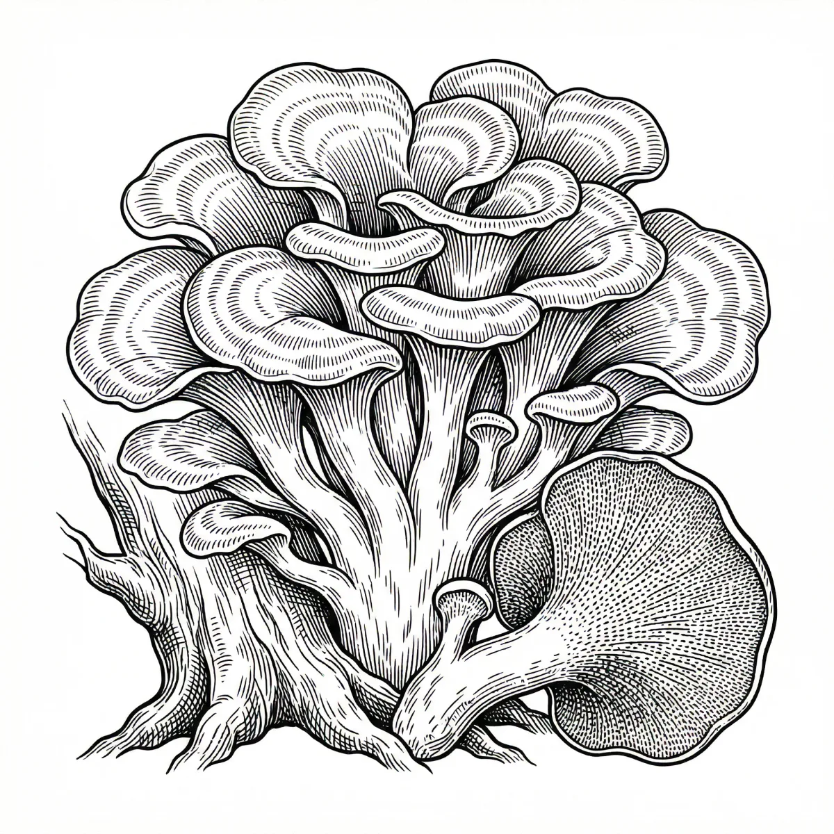 Illustration: Grifola Frondosa