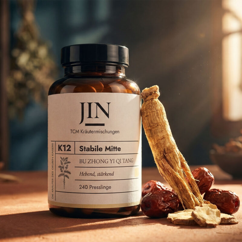 JIN K12 Stabile Mitte — TCM Kräutermischung Bu Zhong Yi Qi Tang bei Milz–Qi Mangel (Qi heben)