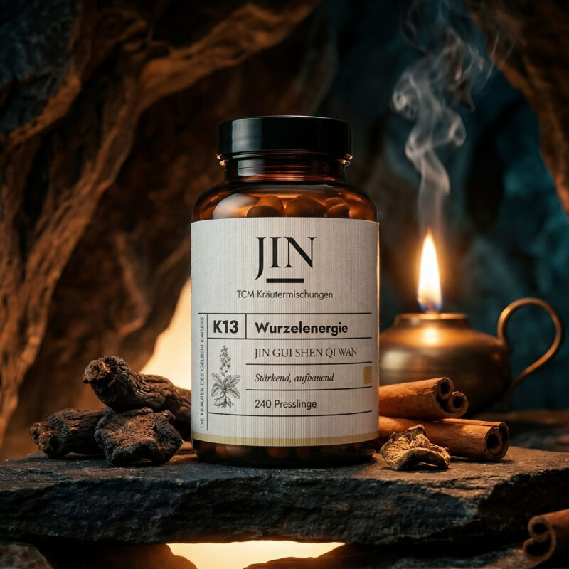 JIN K13 Wurzelenergie — TCM Kräutermischung Jin Gui Shen Qi Wan bei Nieren–Qi Mangel