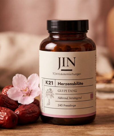 JIN K21 Herzensblüte — TCM Kräutermischung Gui Pi Tang bei Herz–Blut Mangel