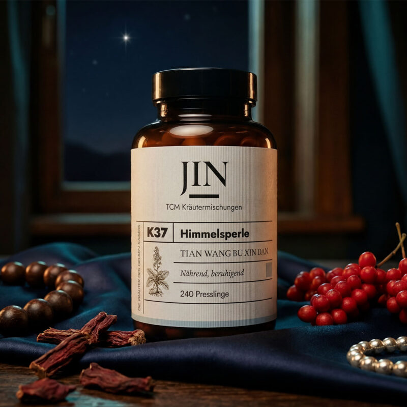 JIN K37 Himmelsperle — TCM Kräutermischung Tian Wang Bu Xin Dan bei Herz–Yin Mangel