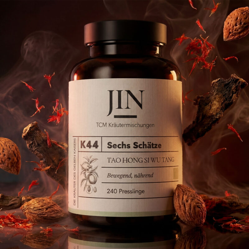 JIN K44 Sechs Schätze — TCM Kräutermischung Tao Hong Si Wu Tang bei Blut–Stase