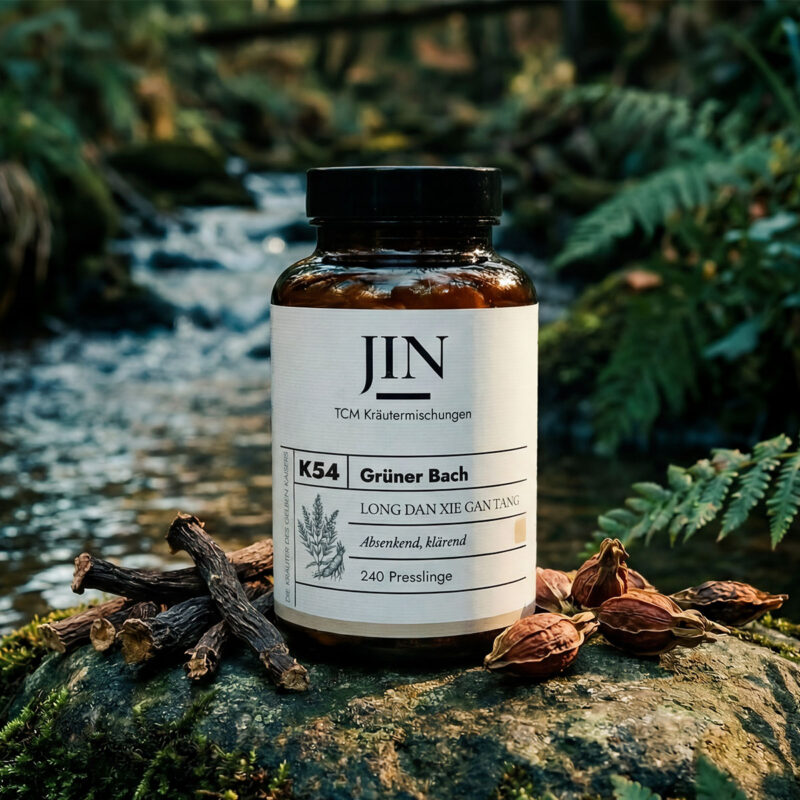 JIN K54 Grüner Bach — TCM Kräutermischung Long Dan Xie Gan Tang bei Feuchte Hitze Leber