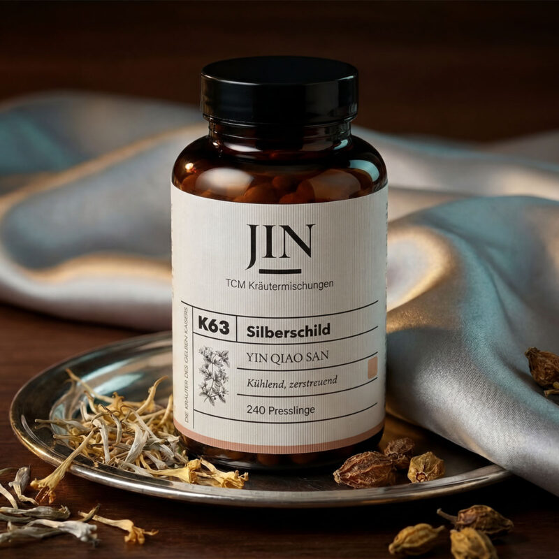 JIN K63 Silberschild — TCM Kräutermischung Yin Qiao San bei Wind–Hitze