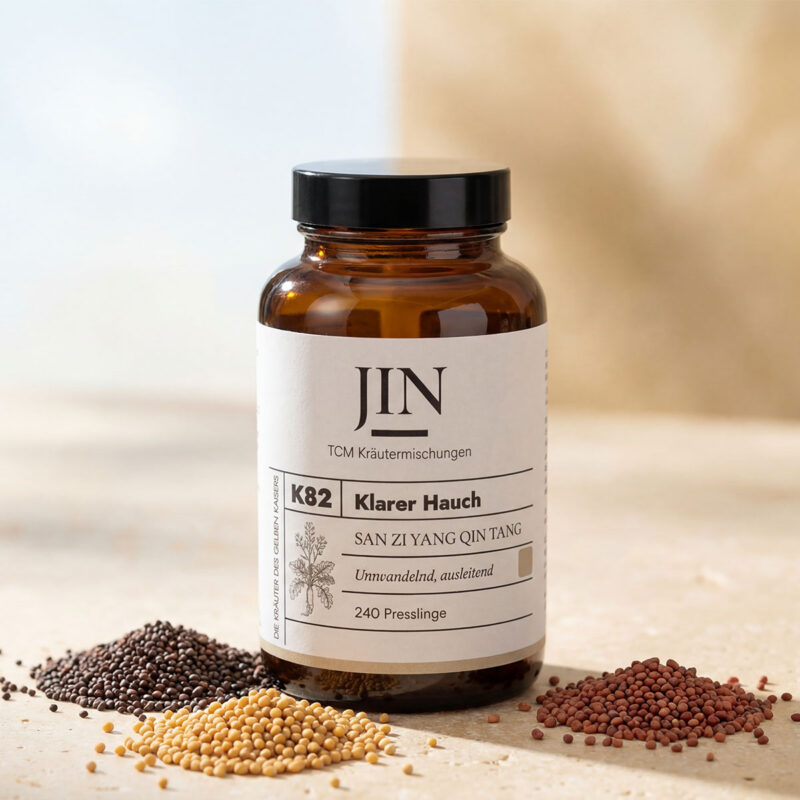 JIN K82 Klarer Hauch — TCM Kräutermischung San Zi Yang Qin Tang bei Schleim–Feuchtigkeit Lunge