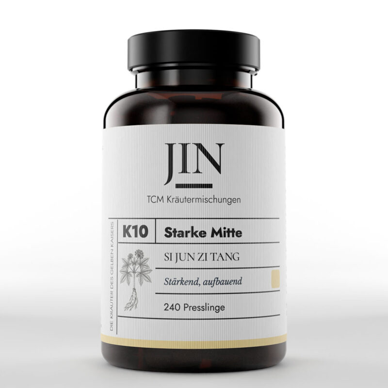JIN K10 Starke Mitte Dose — TCM Kräutermischung Si Jun Zi Tang bei Milz–Qi Mangel, 240 Presslinge