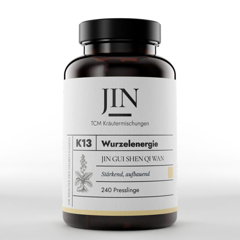 JIN K13 Wurzelenergie Dose — TCM Kräutermischung Jin Gui Shen Qi Wan bei Nieren–Qi Mangel, 240 Presslinge