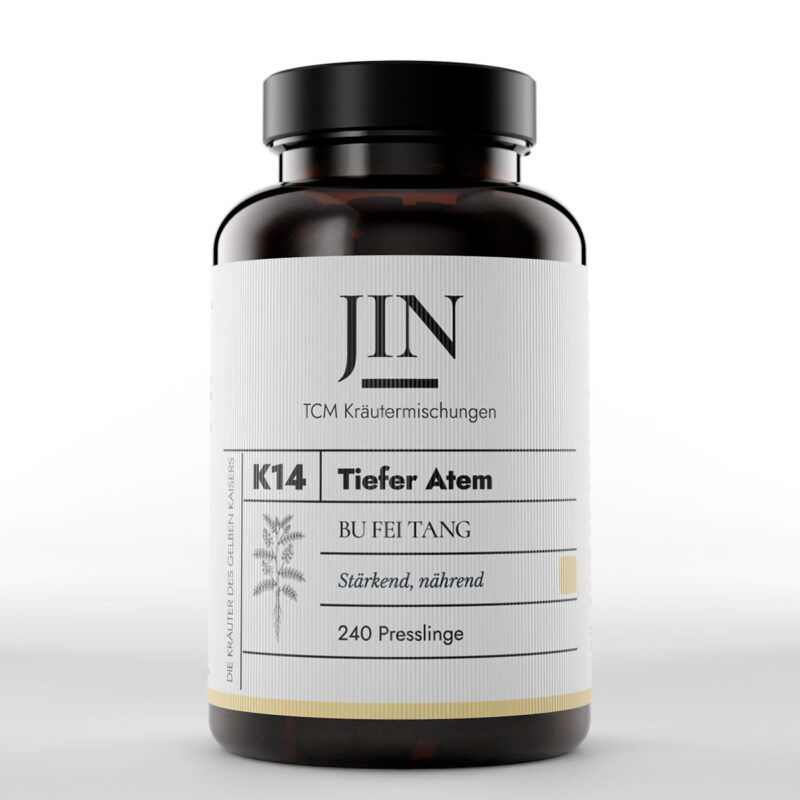 JIN K14 Tiefer Atem Dose — TCM Kräutermischung Bu Fei Tang bei Lungen–Qi Mangel, 240 Presslinge