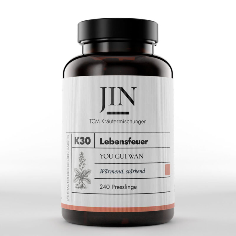 JIN K30 Lebensfeuer Dose — TCM Kräutermischung You Gui Wan bei Nieren–Yang Mangel, 240 Presslinge