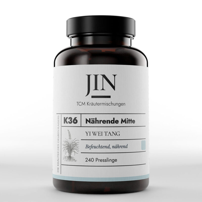 JIN K36 Nährende Mitte Dose — TCM Kräutermischung Yi Wei Tang bei Magen–Yin Mangel, 240 Presslinge