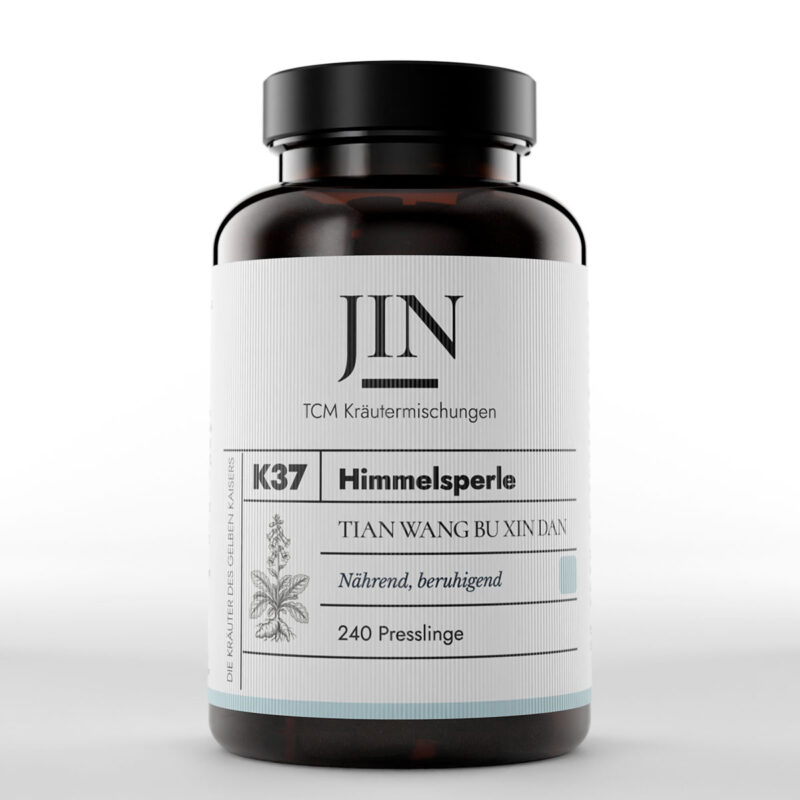 JIN K37 Himmelsperle Dose — TCM Kräutermischung Tian Wang Bu Xin Dan bei Herz–Yin Mangel, 240 Presslinge