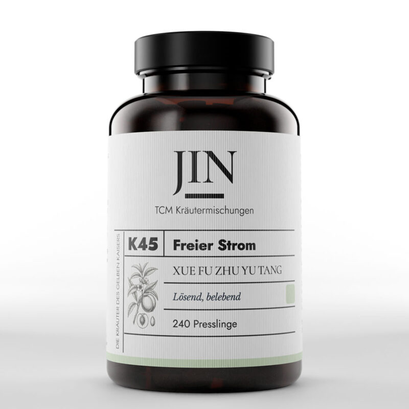 JIN K45 Freier Strom Dose — TCM Kräutermischung Xue Fu Zhu Yu Tang bei Blut–Stase, 240 Presslinge