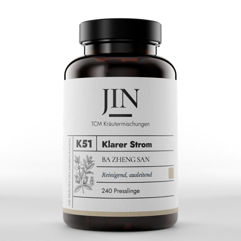 JIN K51 Klarer Strom Dose — TCM Kräutermischung Ba Zheng San bei Feuchte Hitze Blase, 240 Presslinge