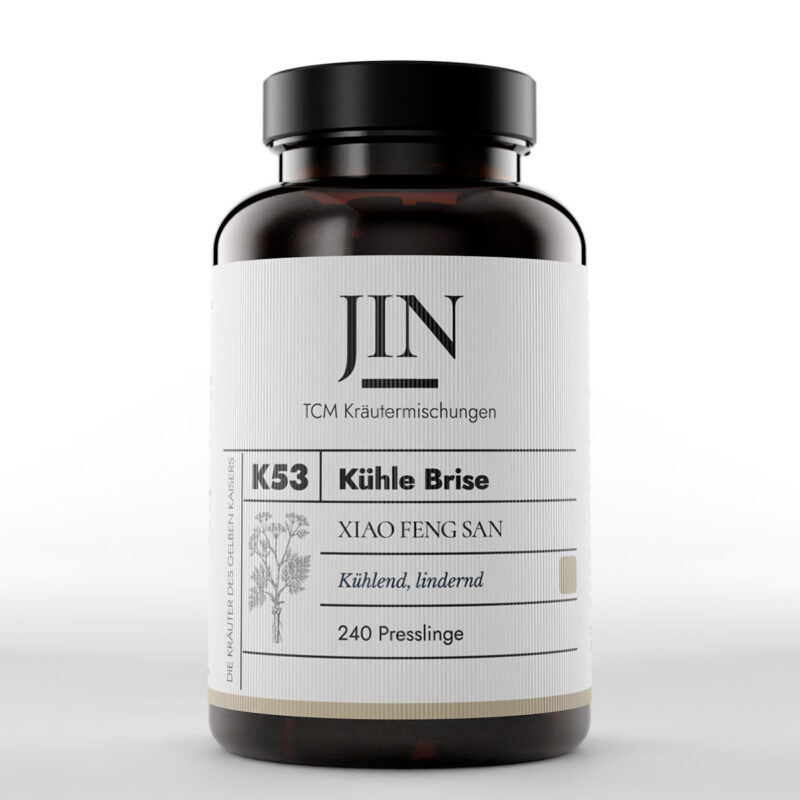 JIN K53 Kühle Brise Dose — TCM Kräutermischung Xiao Feng San bei Feuchte Hitze Haut, 240 Presslinge