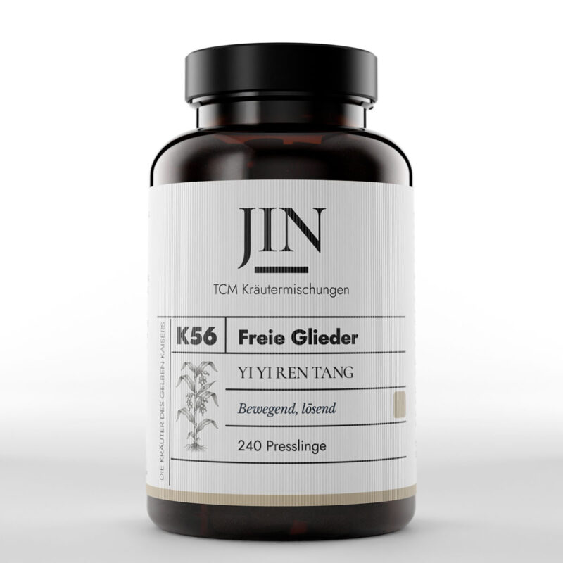 JIN K56 Freie Glieder Dose — TCM Kräutermischung Yi Yi Ren Tang bei Feuchtigkeit–Bi Syndrom, 240 Presslinge